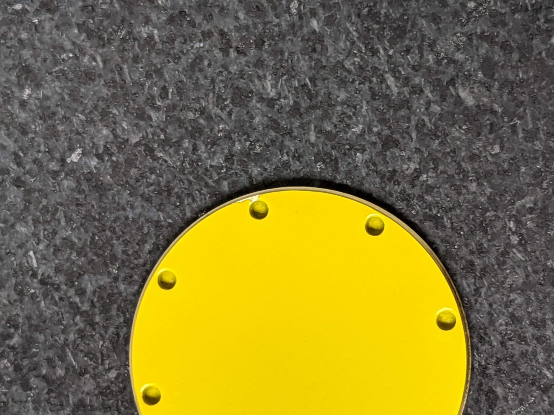 Powder coated brass part
